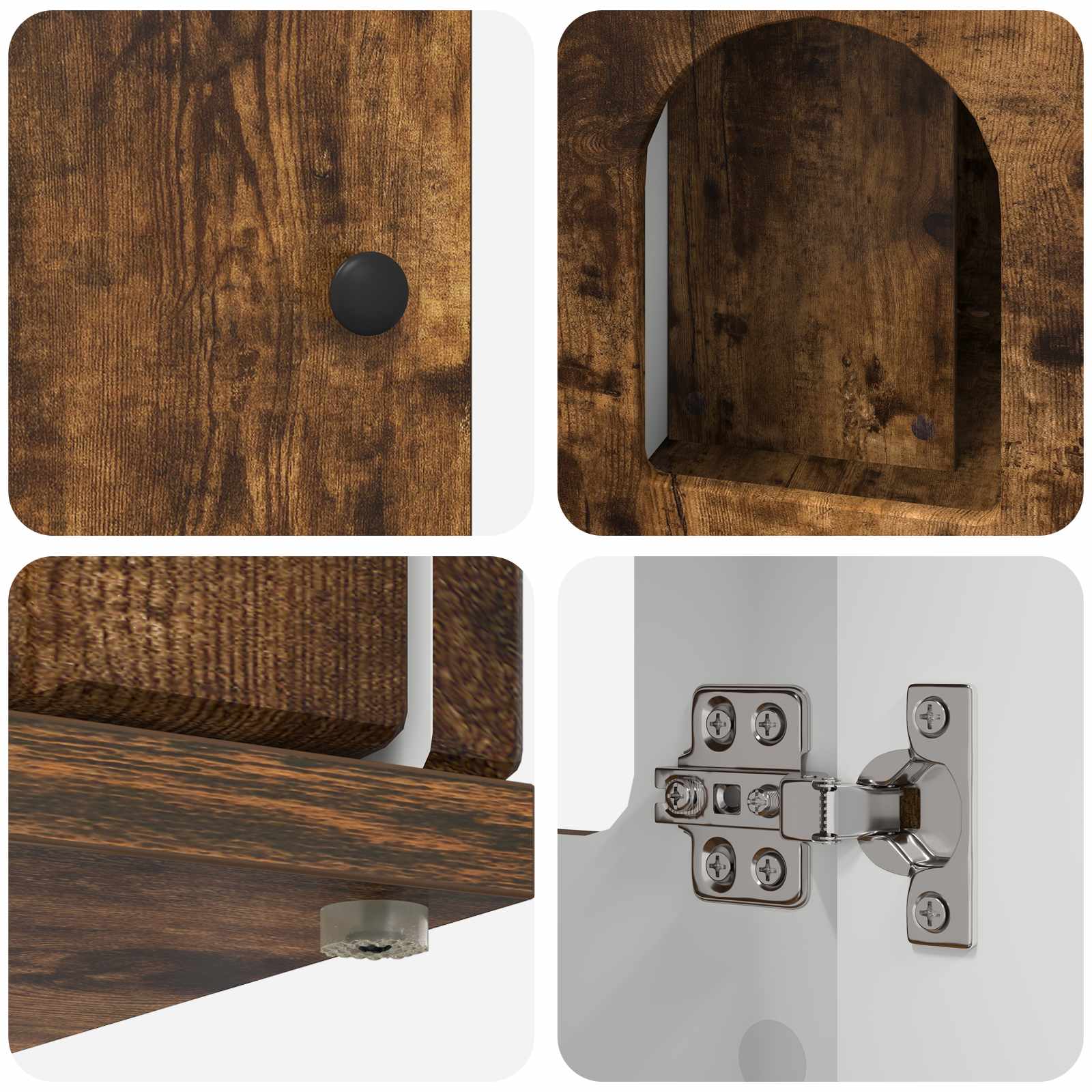 Casa per Gatti Rovere fumé 85 x 55 x 50 cm Legno multistrato 8000730