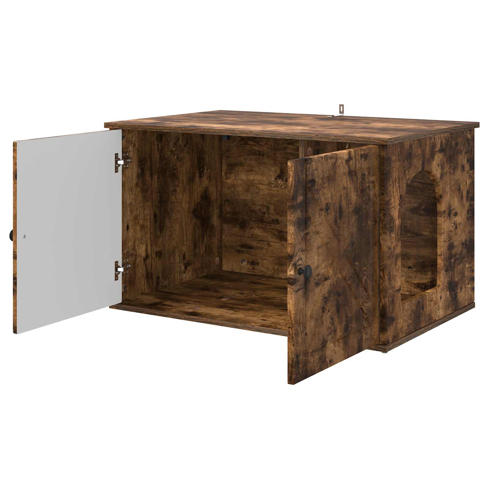 Casa per Gatti Rovere fumé 85 x 55 x 50 cm Legno multistrato 8000730