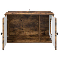 Casa per Gatti Rovere fumé 85 x 55 x 50 cm Legno multistrato 8000730