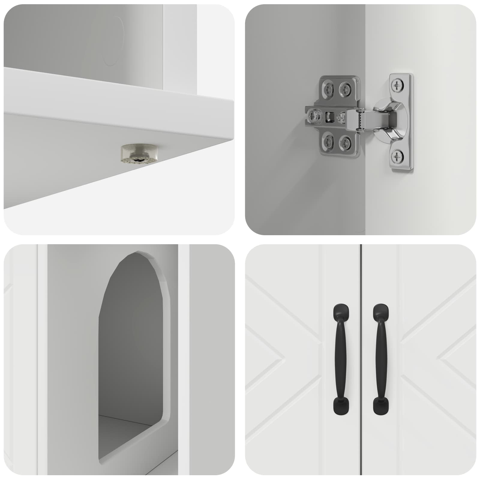 Casa per Gatti Bianco 85 x 55 x 50 cm Legno multistrato 8000734