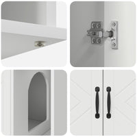 Casa per Gatti Bianco 85 x 55 x 50 cm Legno multistrato 8000734