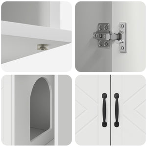 Casa per Gatti Bianco 85 x 55 x 50 cm Legno multistrato 8000734