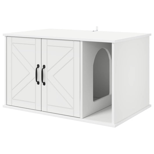 Casa per Gatti Bianco 85 x 55 x 50 cm Legno multistrato 8000734