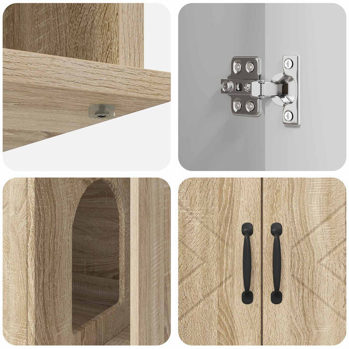 Casa per Gatti Sonoma 85 x 55 x 50 cm Legno multistrato 8000736