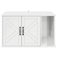 Casa per Gatti Bianco Lucido 85 x 55 x 50 cm Legno multistrato 8000738