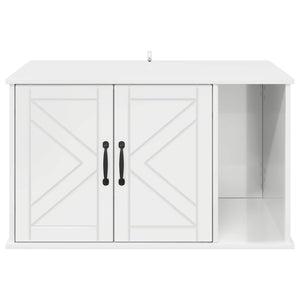 Casa per Gatti Bianco Lucido 85 x 55 x 50 cm Legno multistrato 8000738