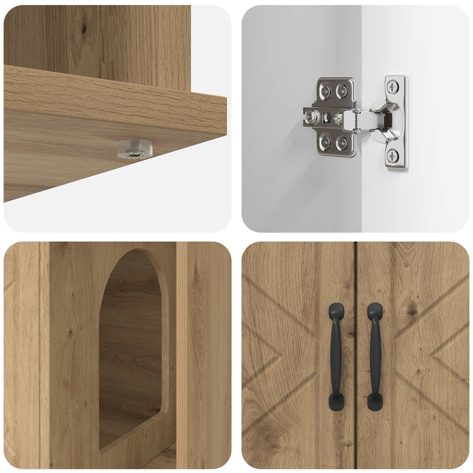 Casa per Gatti Rovere Artigianale 85 x 55 x 50 cm 8000742