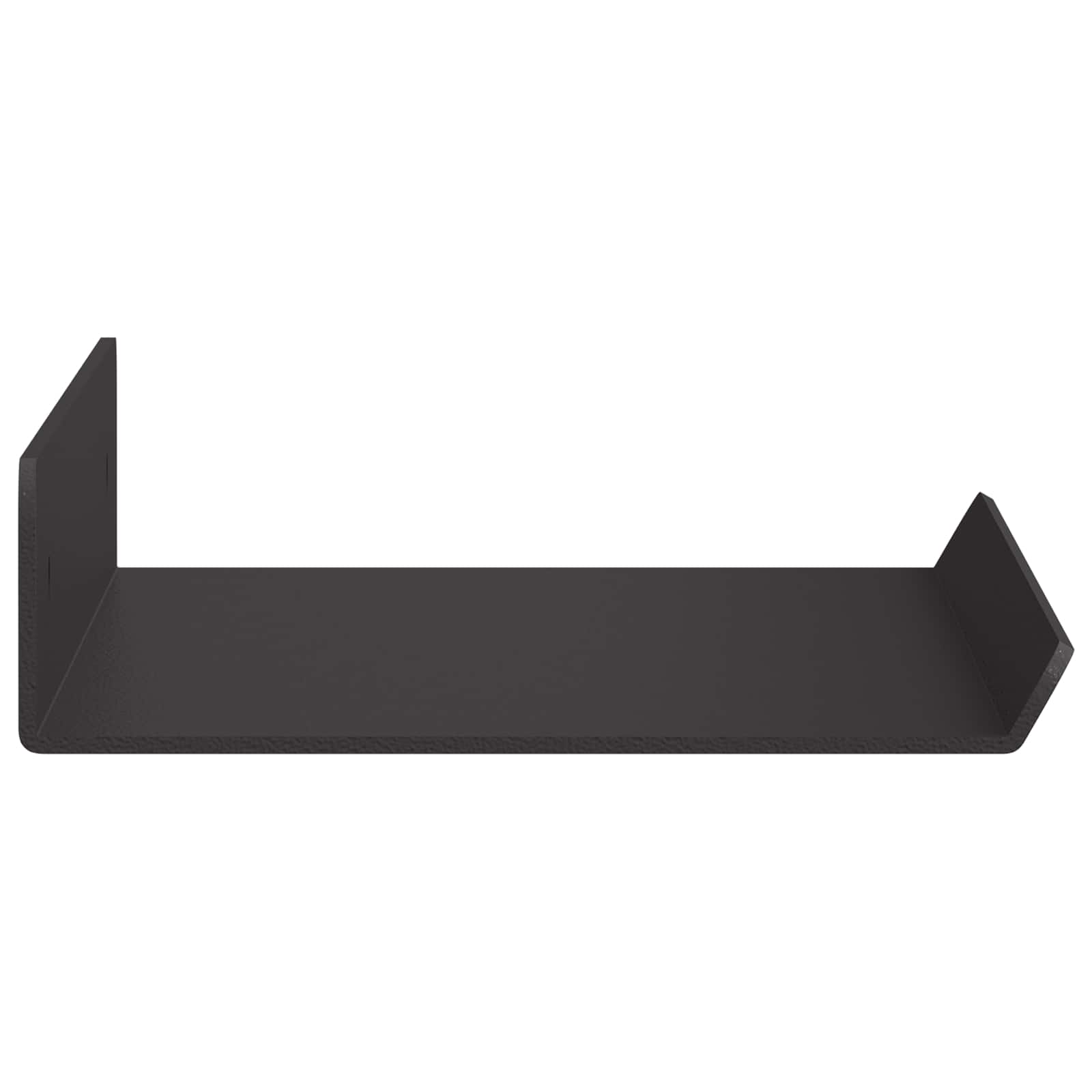 Scaffale da parete con lo scaffale 3 pcs Nero 80 x 9 x 2.5 cm 8003930