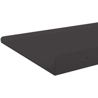 Scaffale da parete con lo scaffale 2 pcs Nero 80 x 9 x 2.5 cm 8003996
