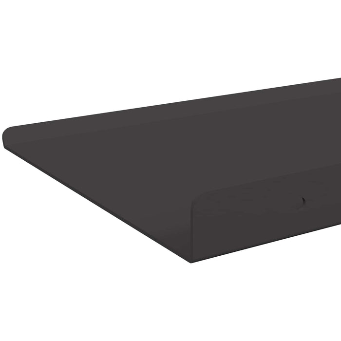 Scaffale da parete con lo scaffale 2 pcs Nero 80 x 9 x 2.5 cm 8003996