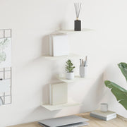 Scaffale da parete 4 pcs Bianco 30 x 18 x 2,5 cm 8004007
