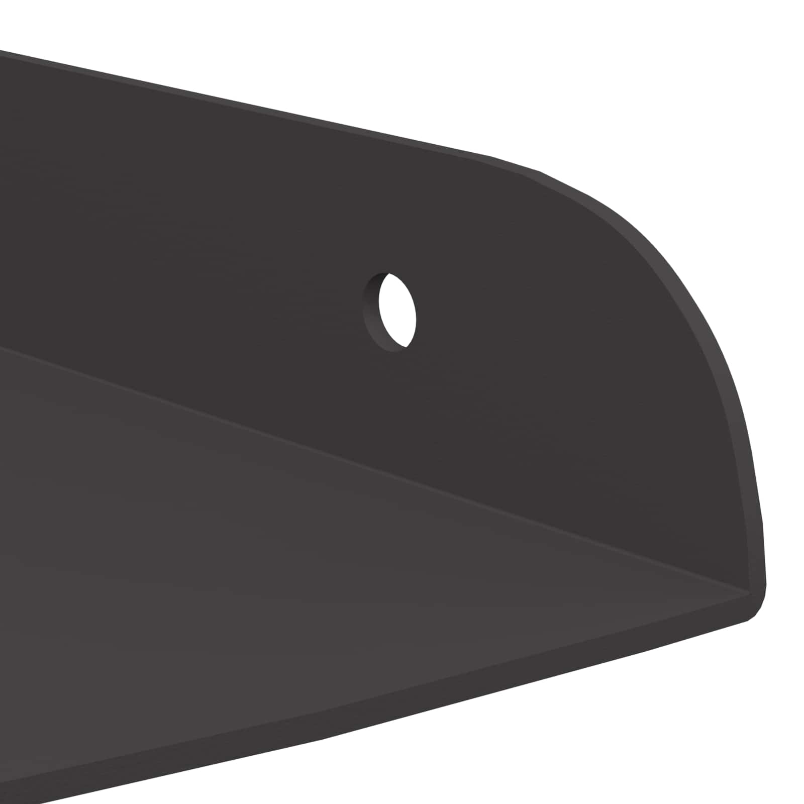 Scaffale da parete con lo scaffale 2 pcs Nero 18 x 18 x 2.3 cm 8004098