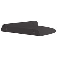 Scaffale da parete con lo scaffale 2 pcs Nero 18 x 18 x 2.3 cm 8004098