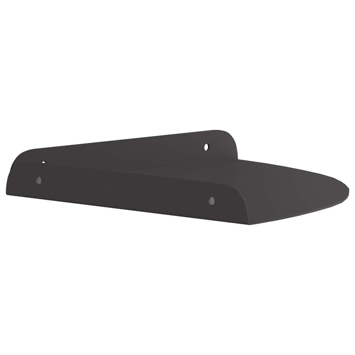 Scaffale da parete con lo scaffale 2 pcs Nero 18 x 18 x 2.3 cm 8004098