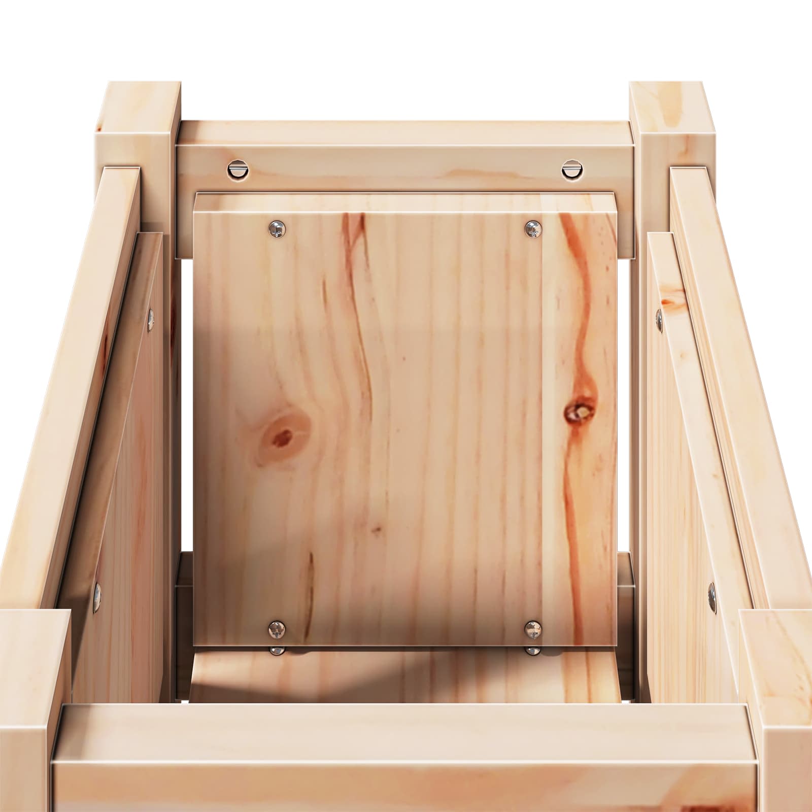 Vaso da giardino Natura 31 x 31 x 70 cm Pino massello 8000818