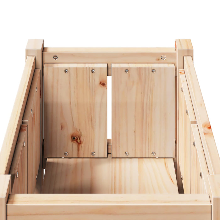 Vaso da giardino Natura 40 x 40 x 70 cm Pino massello 8000828