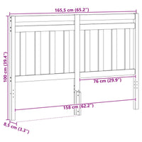 Testiera-Testata-Testiera Decorativa Marrone cerato 165,5 x 100 cm