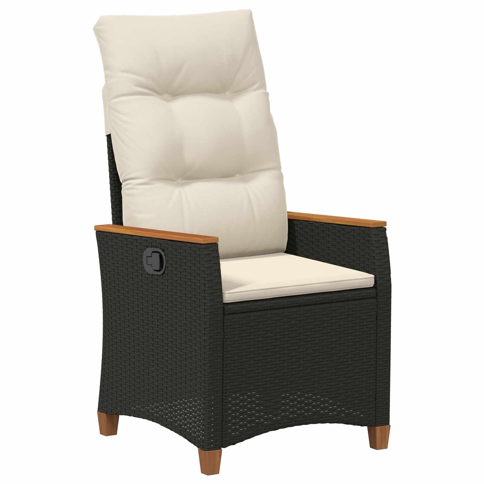 Sedie da Esterno con cuscino Grigio e Blu Navy Rattan 42026859