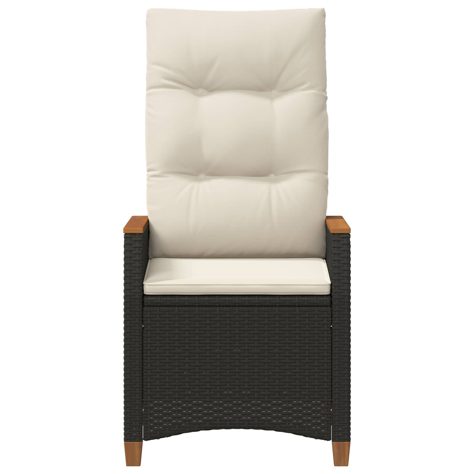 Sedie da Esterno con cuscino Grigio e Blu Navy Rattan 42026859
