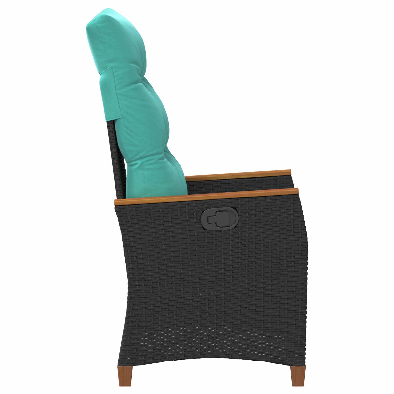 Sedie da Esterno con cuscino Grigio e Blu Navy Rattan 42026863