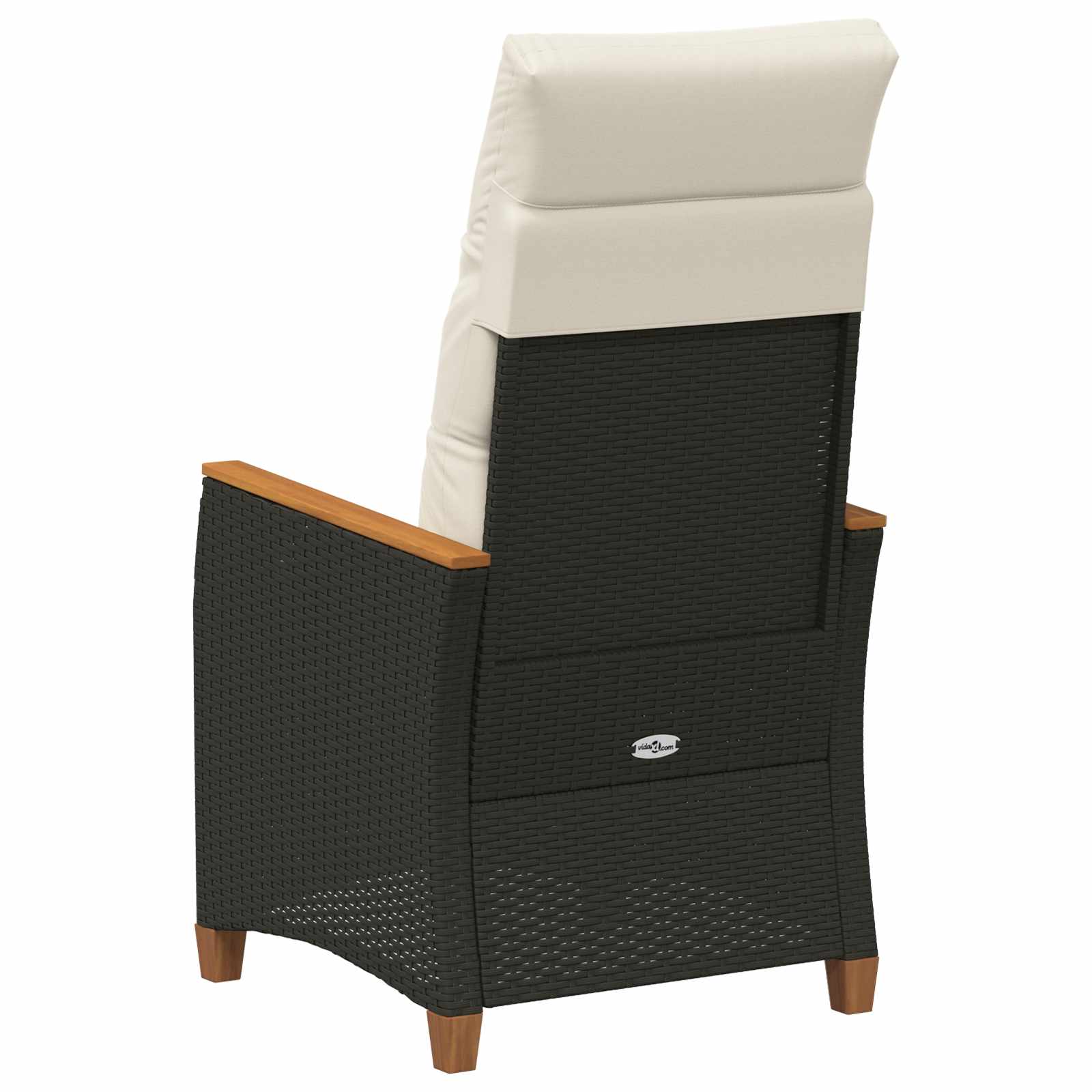Sedie da Esterno con cuscino Grigio e Blu Navy Rattan 42026864