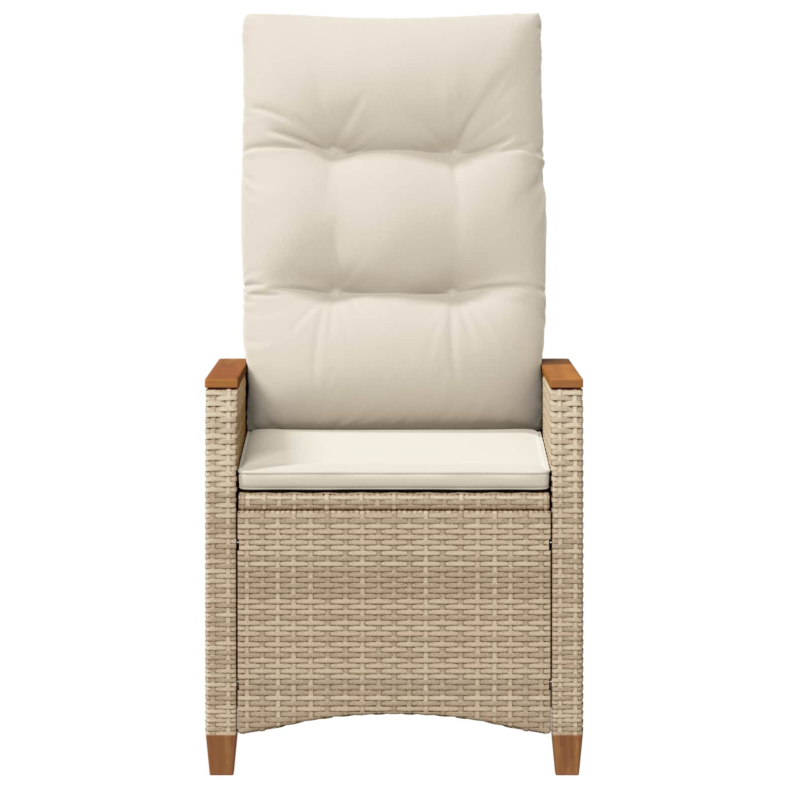 Sedie da Esterno con cuscino Grigio e Blu Navy Rattan 42026866