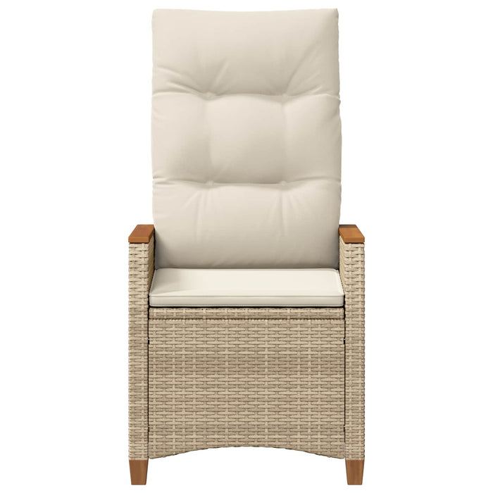 Sedie da Esterno con cuscino Grigio e Blu Navy Rattan 42026866