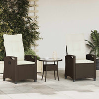 Sedia da Giardino 2 pcs Marrone e Crema 56 x 60 x 112 cm 42026831