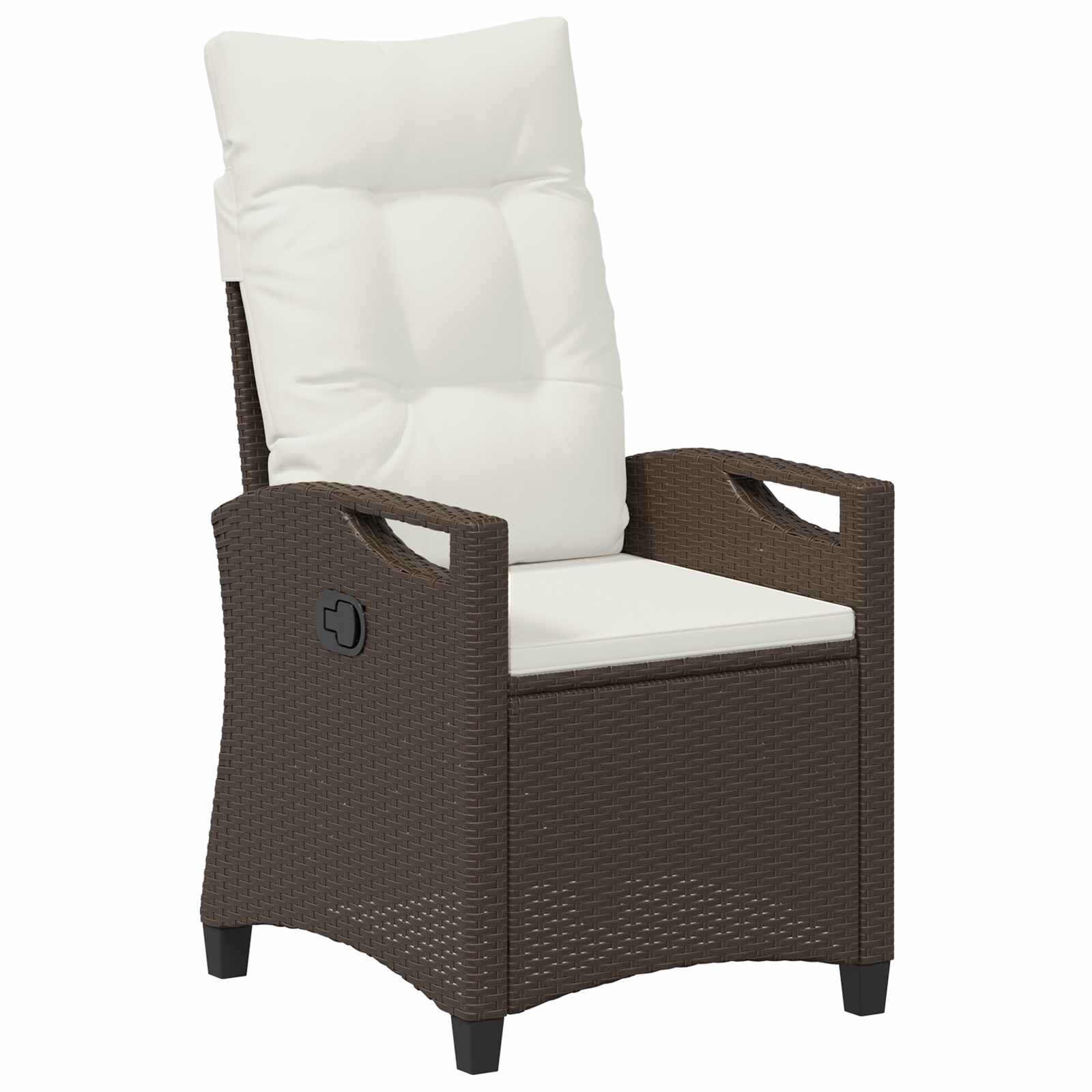 Sedia da Giardino 2 pcs Marrone e Crema 56 x 60 x 112 cm 42026831