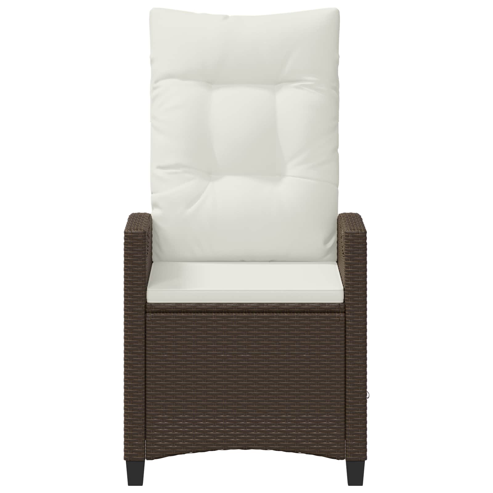 Sedia da Giardino 2 pcs Marrone e Crema 56 x 60 x 112 cm 42026831