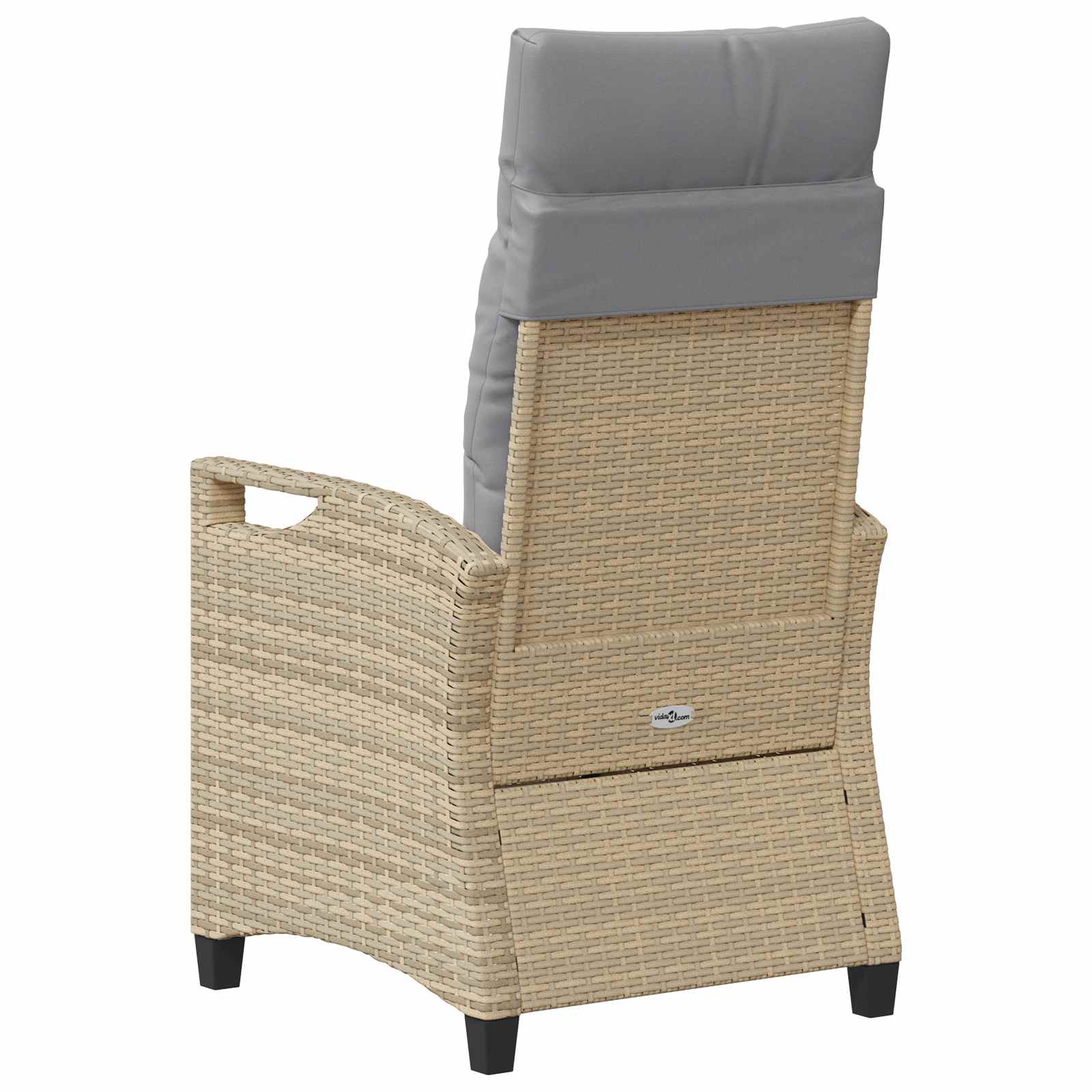 Sedia da Giardino 2 pcs Beige e Grigio Chiaro 56 x 60 x 112 cm