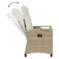 Sedia da Giardino 2 pcs Beige e Crema 56 x 60 x 112 cm 42026834