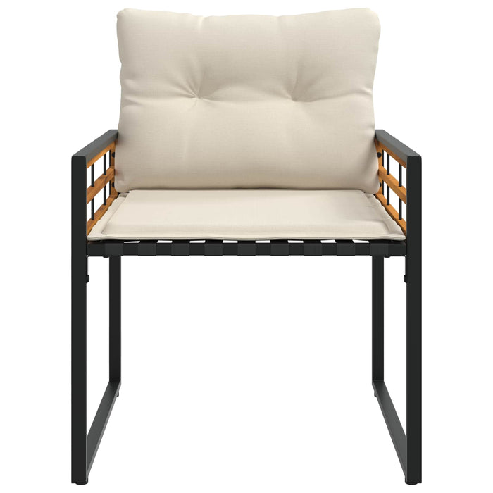 Set di Mobili da Esterno con cuscino 4 pcs Crema 42026926