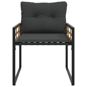 Set di Mobili da Esterno con cuscino 3 pcs Grigio tenue 42026932