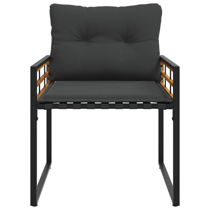 Set di Mobili da Esterno con cuscino 3 pcs Grigio tenue 42026932