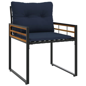 Set di Mobili da Esterno con cuscino 3 pcs Navy 42026934