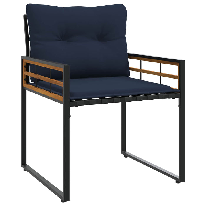 Set di Mobili da Esterno con cuscino 3 pcs Navy 42026934