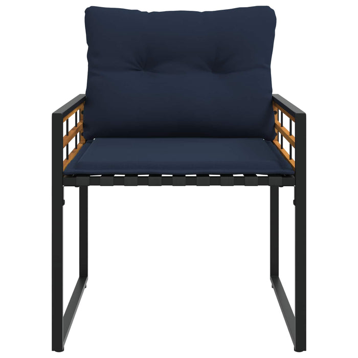 Set di Mobili da Esterno con cuscino 3 pcs Navy 42026934