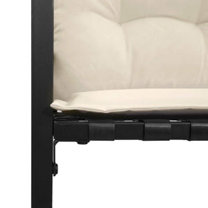 Panchetta in Legno a Strati con cuscino Crema 114 x 55 x 77 cm 42026936