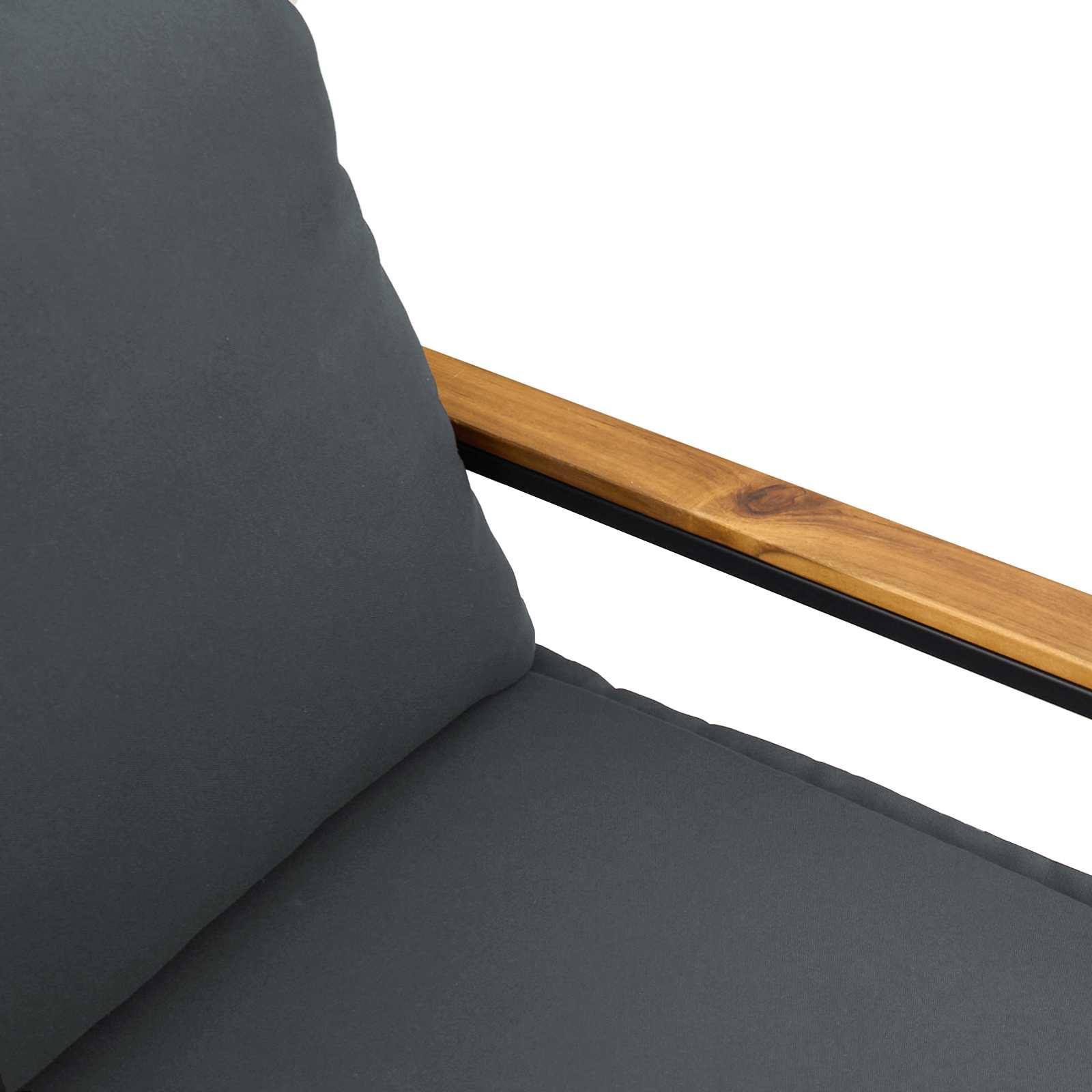 panchina Grigio e Grigio Scuro 115 x 65 x 72 cm Rattan 42026942