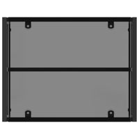 Set di Mobili con cuscino 3 pcs Grigio e Grigio Scuro Rattan 42026947