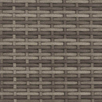 Set di Mobili con cuscino 3 pcs Grigio e Blu Navy Rattan 42026949