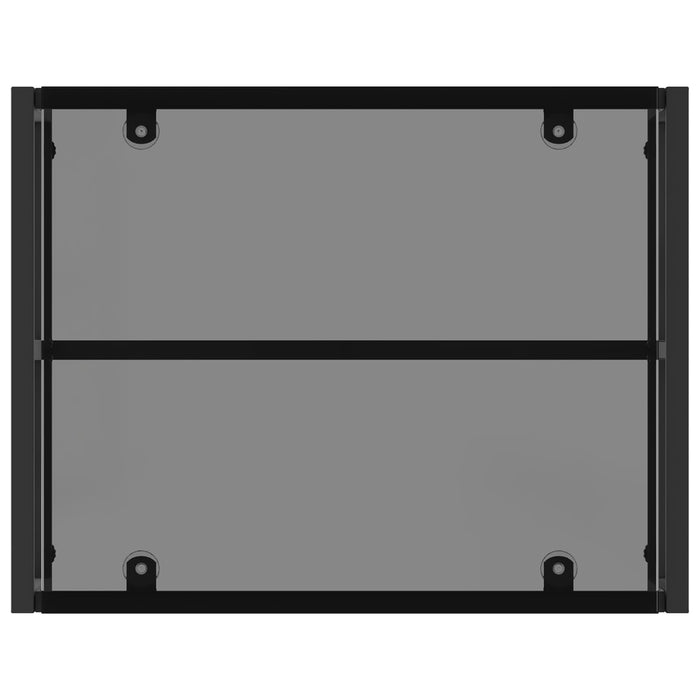 Set di Mobili con cuscino 3 pcs Grigio e Blu Navy Rattan 42026949