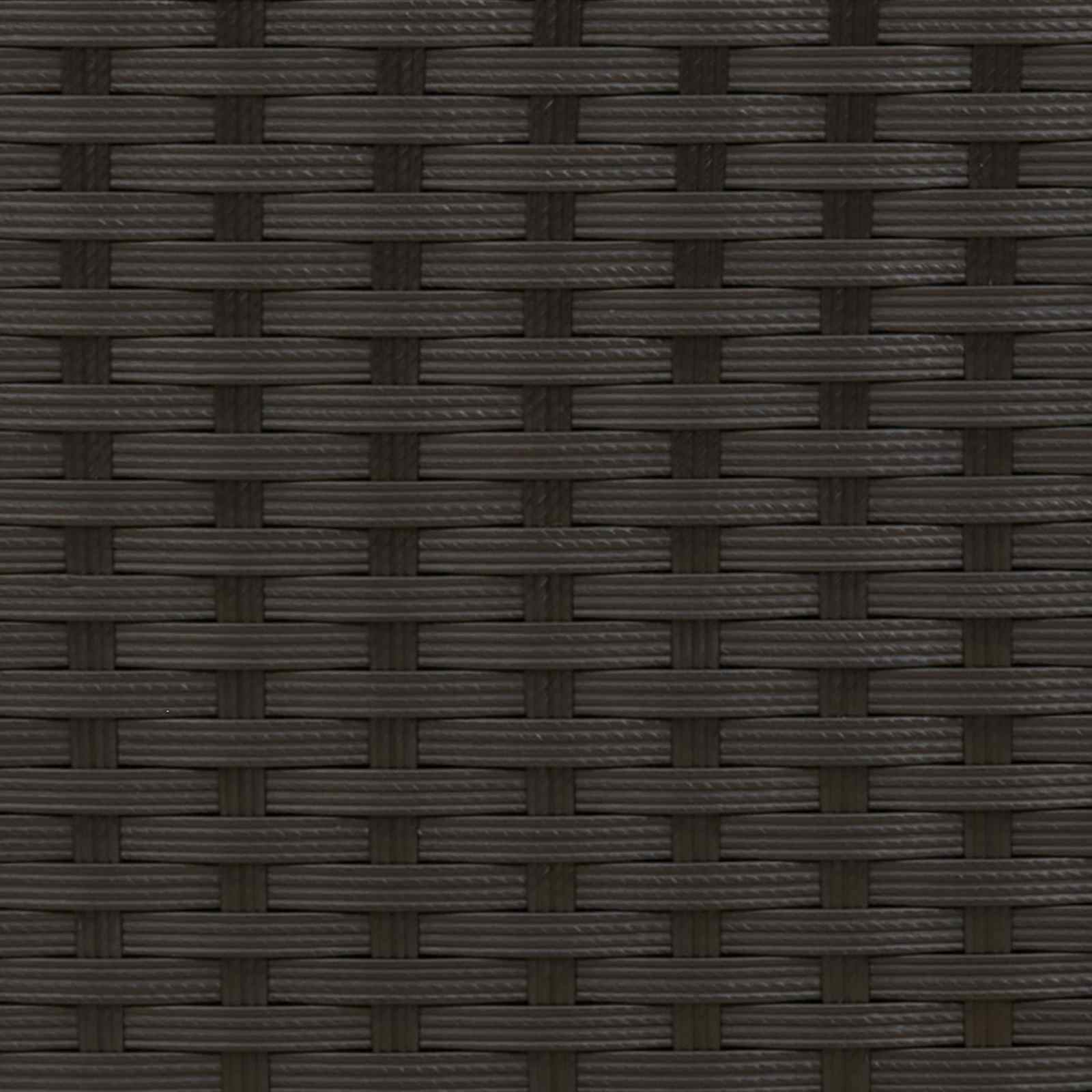 Set di Mobili con cuscino 3 pcs Nero e Turchese Rattan 42026950