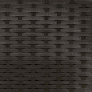 Set di Mobili con cuscino 3 pcs Nero e Turchese Rattan 42026950