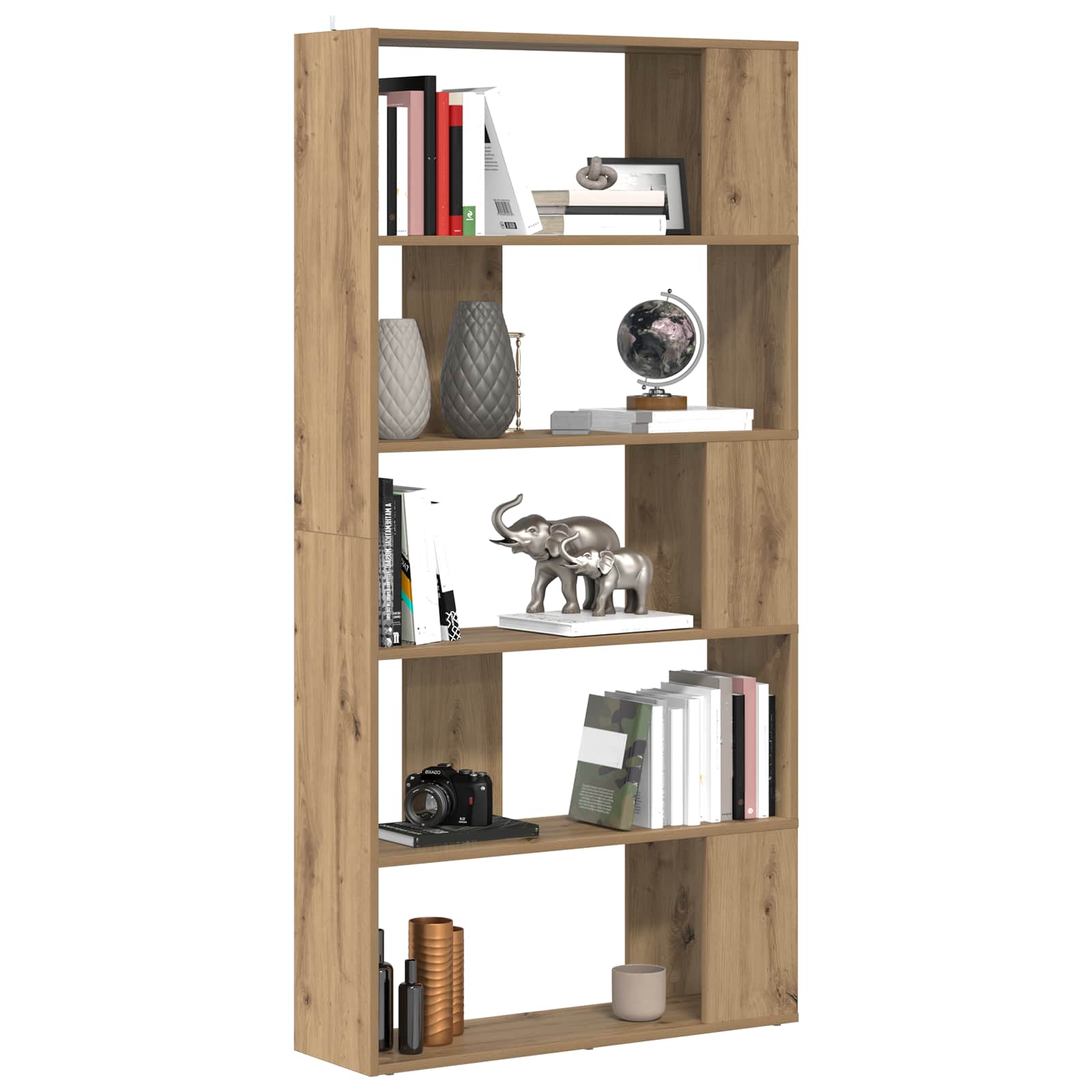 Armadio per Libri Rovere artigianale 80 x 24 x 159 cm 8003711