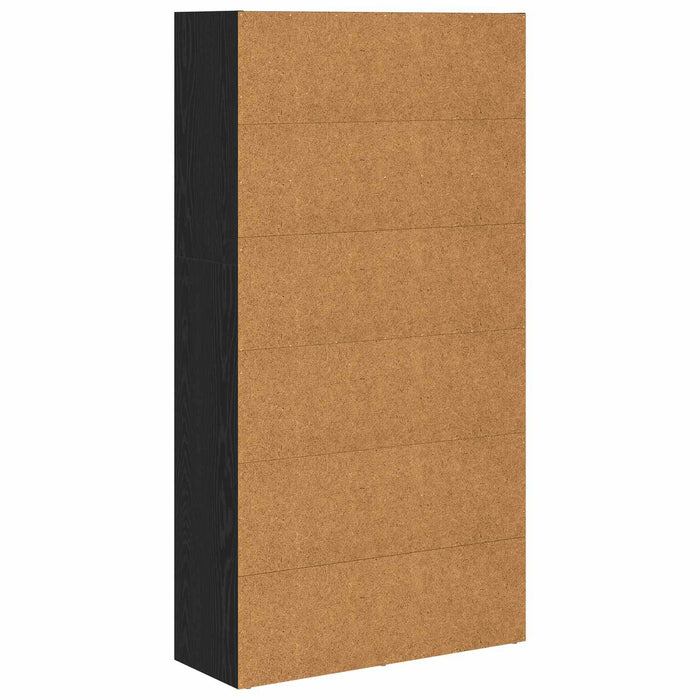 Armadio per Libri Rovere Nero 80 x 30 x 151,5 cm 8003718