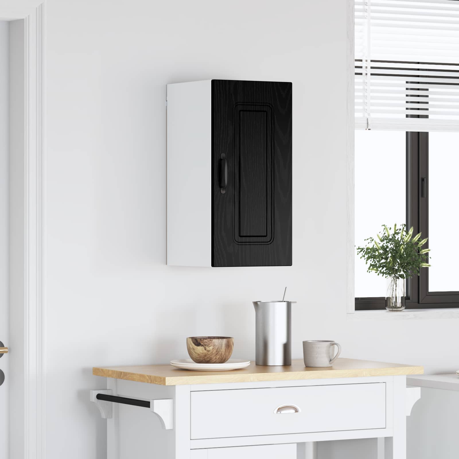 Mobile da cucina con porta Kalmar Rovere Nero 30 x 31 x 60 cm 8003786