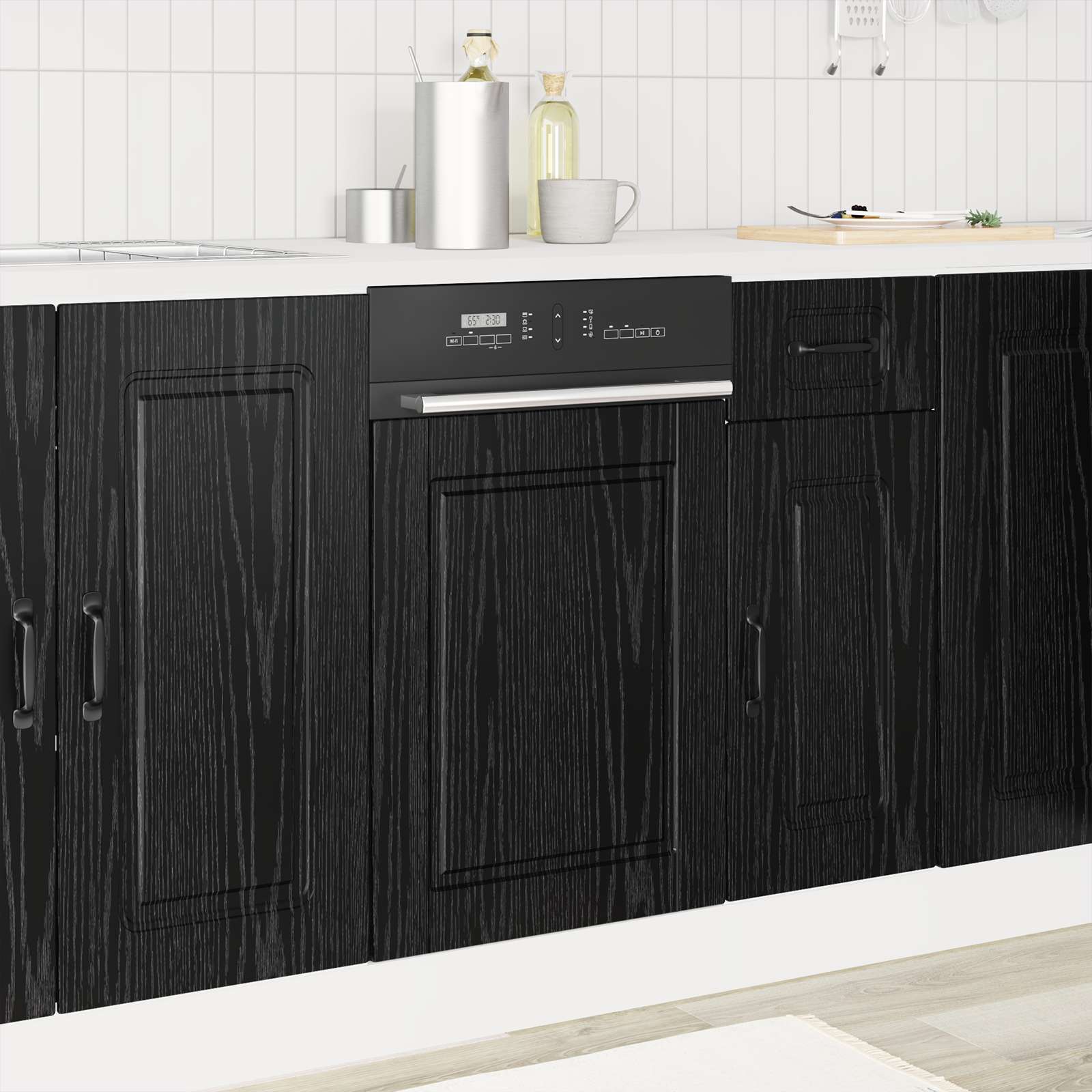 Mobile da cucina Rovere Nero 45 x 1,5 x 67 cm Legno multistrato 8003861