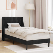 Struttura del letto con testiera Nero 90 x 200 cm Velluto 42027404